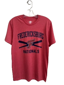 FredNats OT Red Crossed Bat Tee
