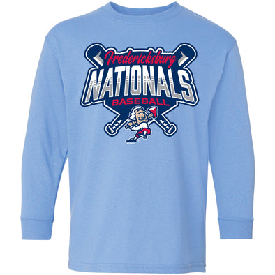 Youth FredNats Lt Blue Long Sleeve