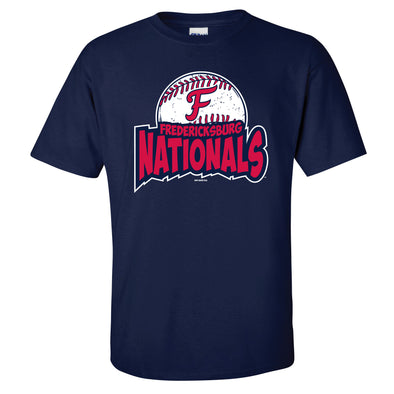 Youth Navy Fanable Short Sleeve Tee