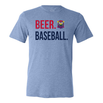 108 Blue Gus Beer Baseball Tee