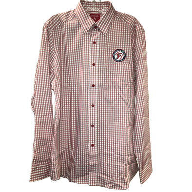 Red Gingham Primary Logo Button Down